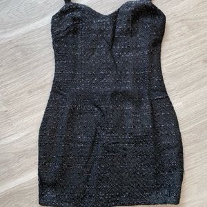 Black tweed dress